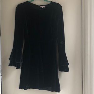 Parker velvet long sleeve dress